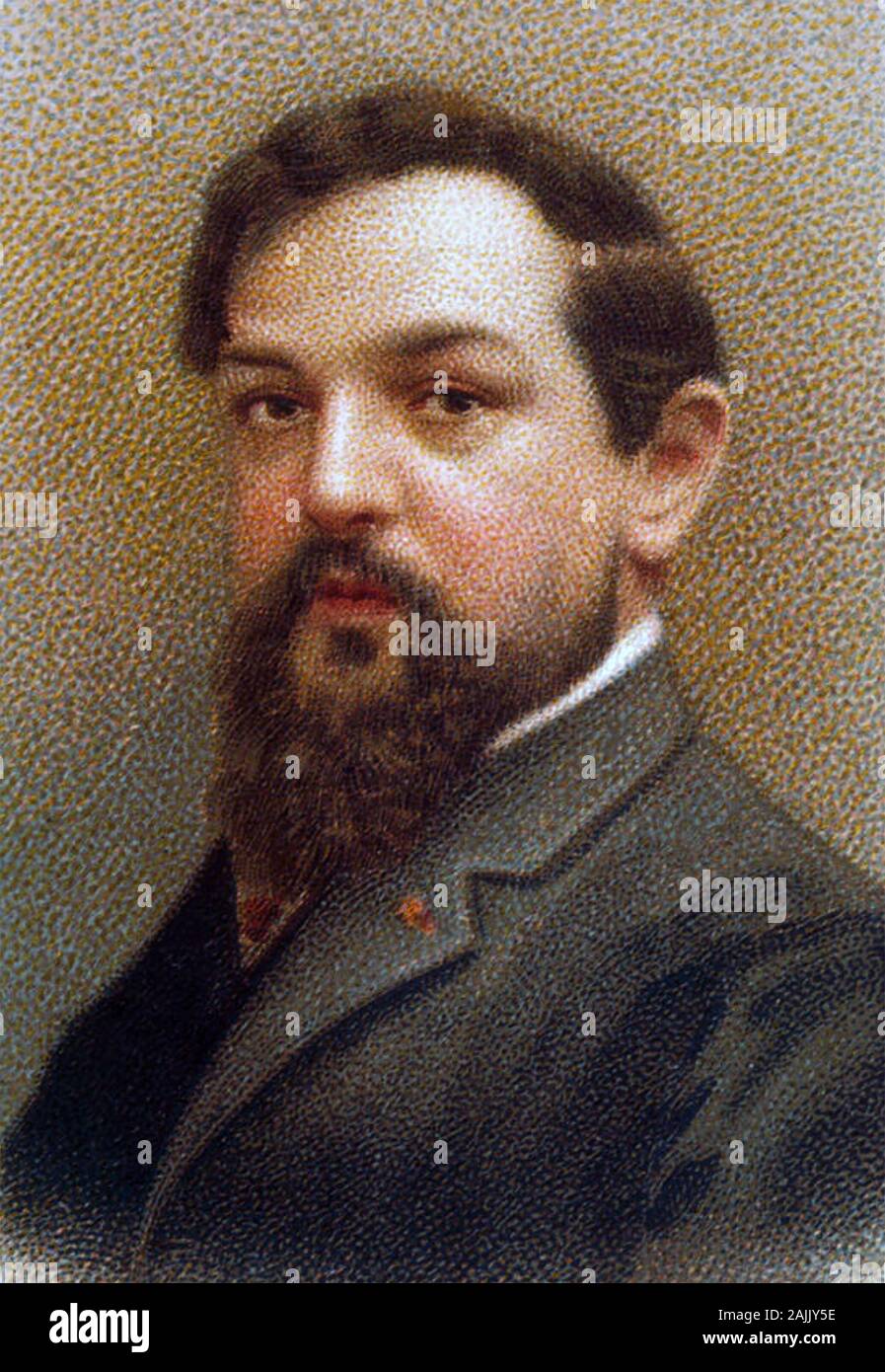 CLAUDE DEBUSSY (1862-1918) il compositore francese nel 1908 Foto Stock