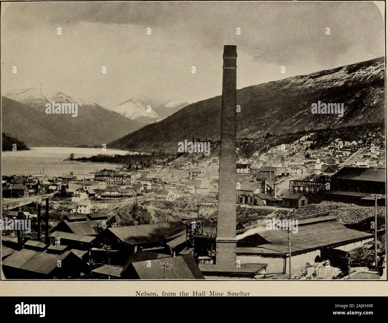 Mining Camps di British Columbia : un souvenir di Rossland, Nelson, Greenwood, Phoenix, Grand Forks, Kaslo, Revelstoke, Cranbrook, Fernie e Kootenay, confine e Crow's Nest distretti ; illustrato con cinquanta eccellenti vedute di tipiche scene . Il nuovo ufficio postale, Nelson. Foto Stock