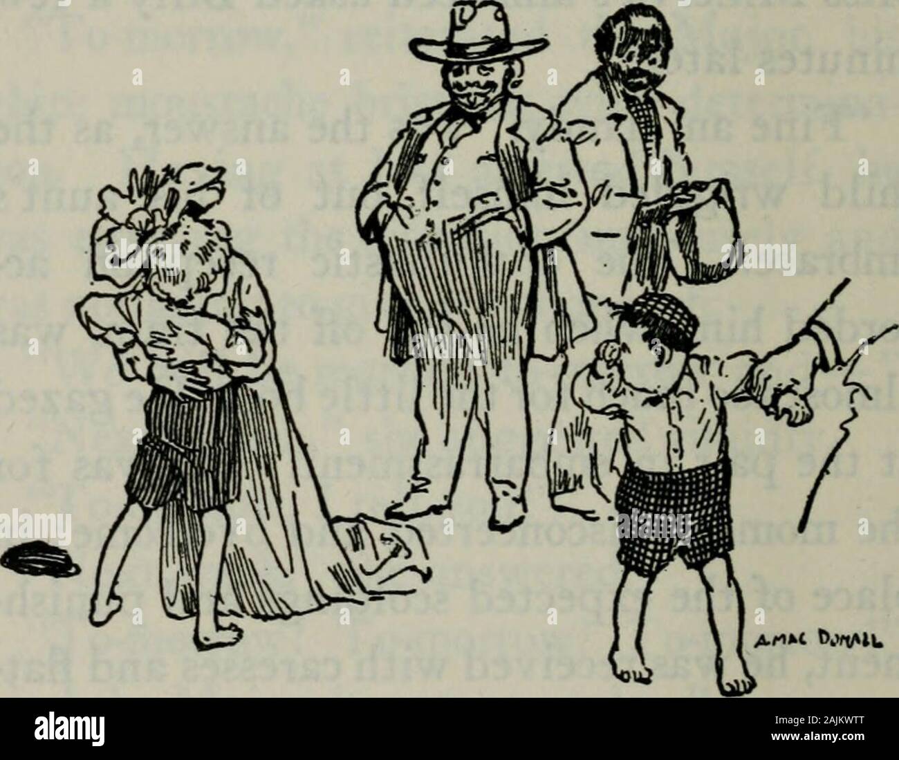 Miss Minerva e William Green Hill . No, non la prossima domenica o lunedì o martedì-giorno. Ci sarà sposato domani, de-clared la improvvisamente Confederateveteran dittatoriale. Il Billys zia soccombettero. Oh, Giuseppe, ha affermato, con quasi asimper, siete in modo magistrale. Come vorresti che fosse per me uno zio?Miss Minervas fissata chiesto Billy un fewminutes più tardi. Bene un dandy, è stata la risposta, come thechild spostati se stesso al di fuori del suo auntsembrace. L'accoglienza entusiasta ac-con fili lui, quando scesi dal treno, wasalmost troppo per il ragazzino. Egli gazedat la coppia in imbarazzo. Egli è stato peril momento dis Foto Stock