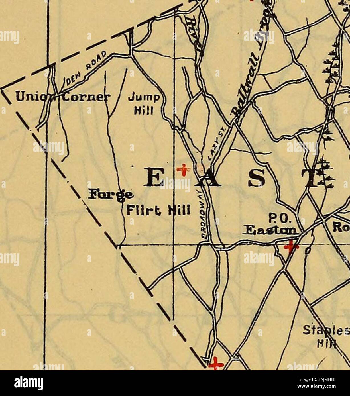 Documenti pubblici dello Stato del Connecticut . Da MAPOFC0NM.COPYRI6HT I893.DA GEO.H.WALKER fiCO.BOSTON. ? -• Nessuna popolazione MansLand 1890. Enumerazione 888 1893. Registrazione 141 1893, 157 media un1tendancel893.79 I numero di distretti. 8 Numero di scuole. Reparti di Q. 8 classificato scuole. 0. i " un piatto mir.Rock leservjk 5Nic :s/ !) Foto Stock