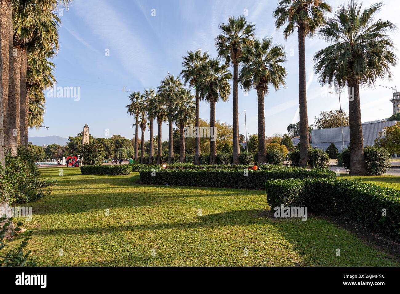 Konak, Izmir/Turchia - 22/11/2019 - Parco culturale e centro espositivo. Parco pubblico chiamato Kültürpark (parco culturale tradotto). Foto Stock