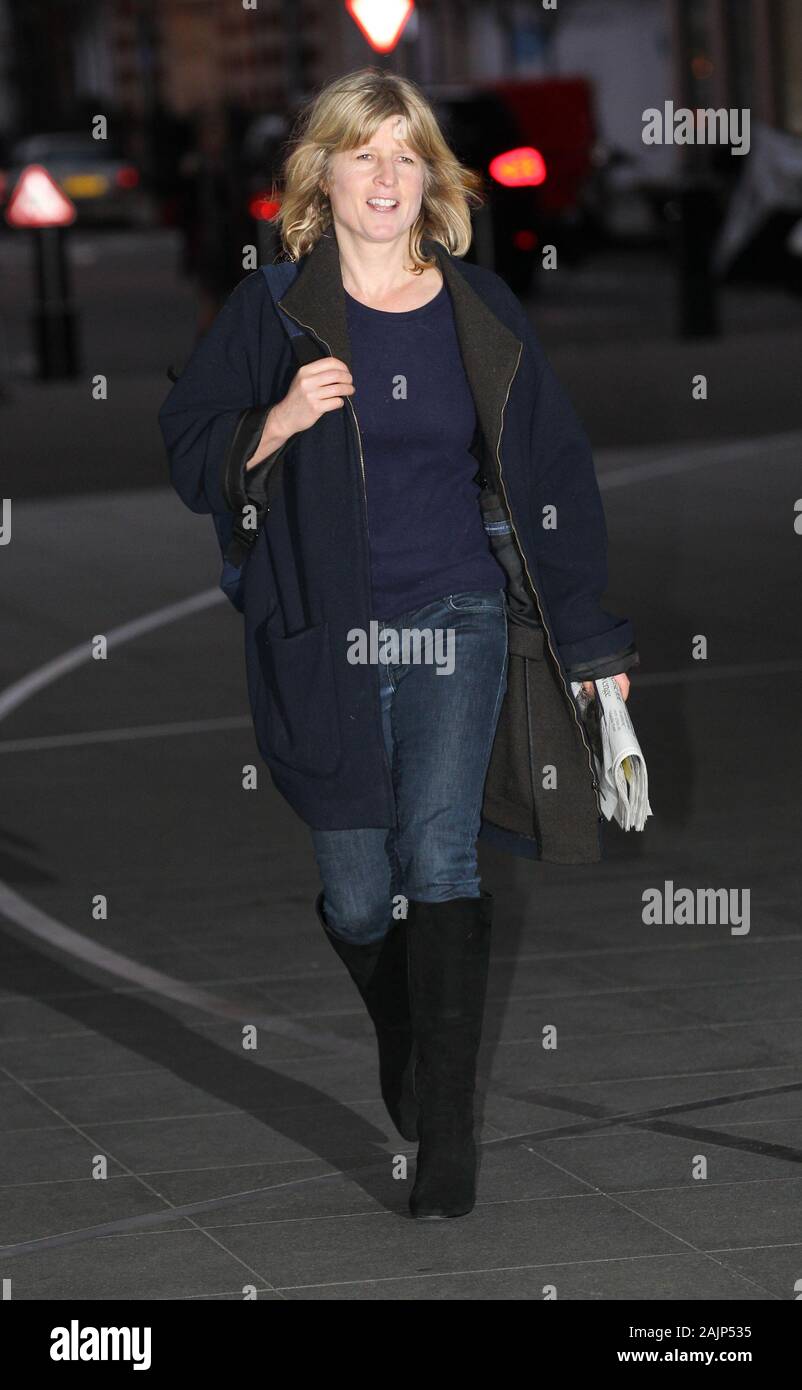 Londra, UK, 5 gen, 2020. Rachel Johnson visto arrivare alla BBC Studios di Londra Credito: WFPA/Alamy Live News Foto Stock