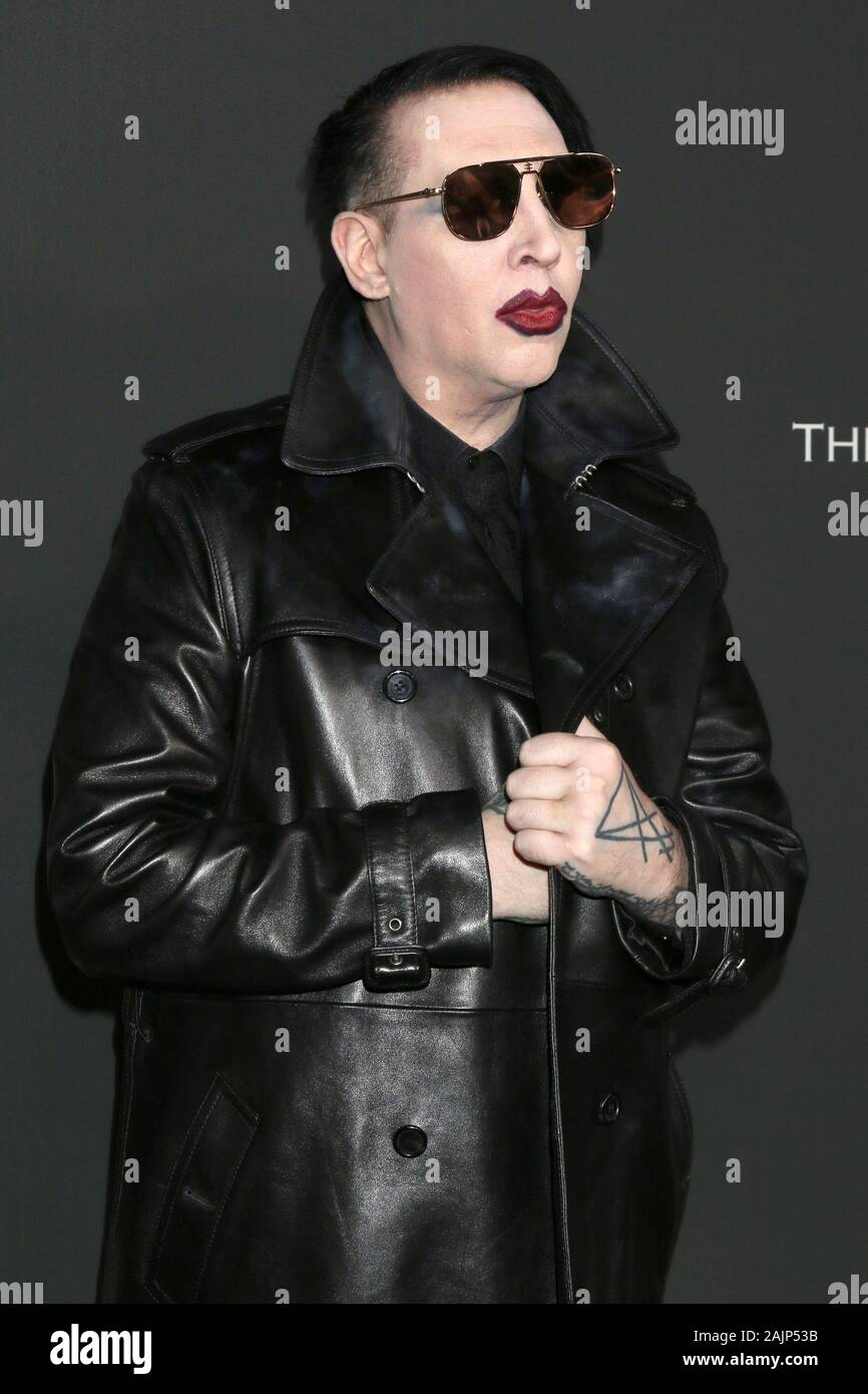 Il 4 gennaio 2020, Los Angeles, CA, Stati Uniti d'America: LOS ANGELES - JAN 4: Marilyn Manson all'arte di Elysium Gala - arrivi a Hollywood Palladium su Gennaio 4, 2020 a Los Angeles, CA (credito Immagine: © Kay Blake/ZUMA filo) Foto Stock