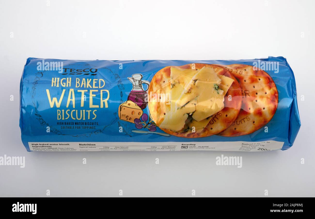 Tesco alta acqua cotta biscotti Foto Stock