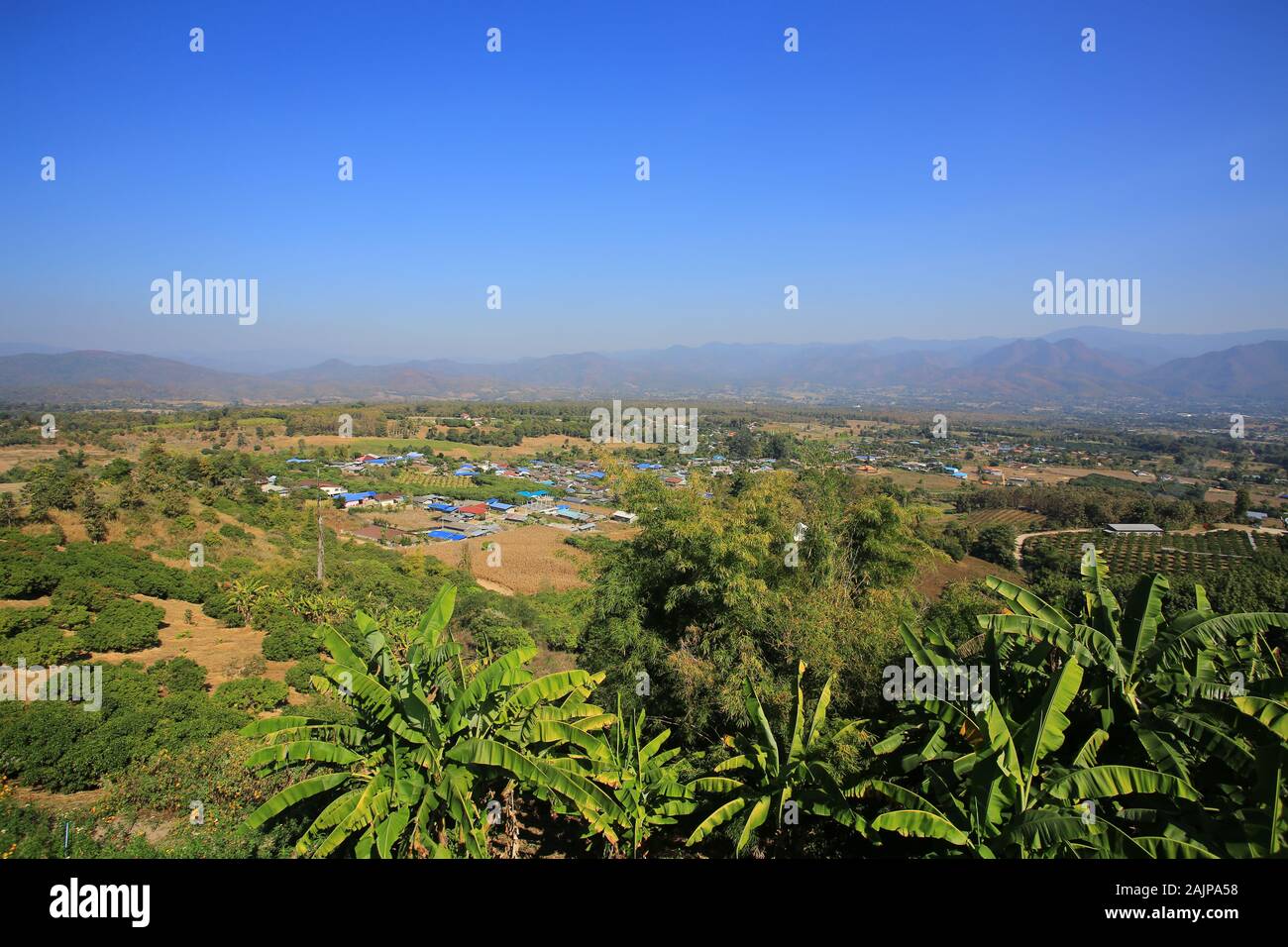 Bellissimo villaggio Pai a Chiang Rai Foto Stock