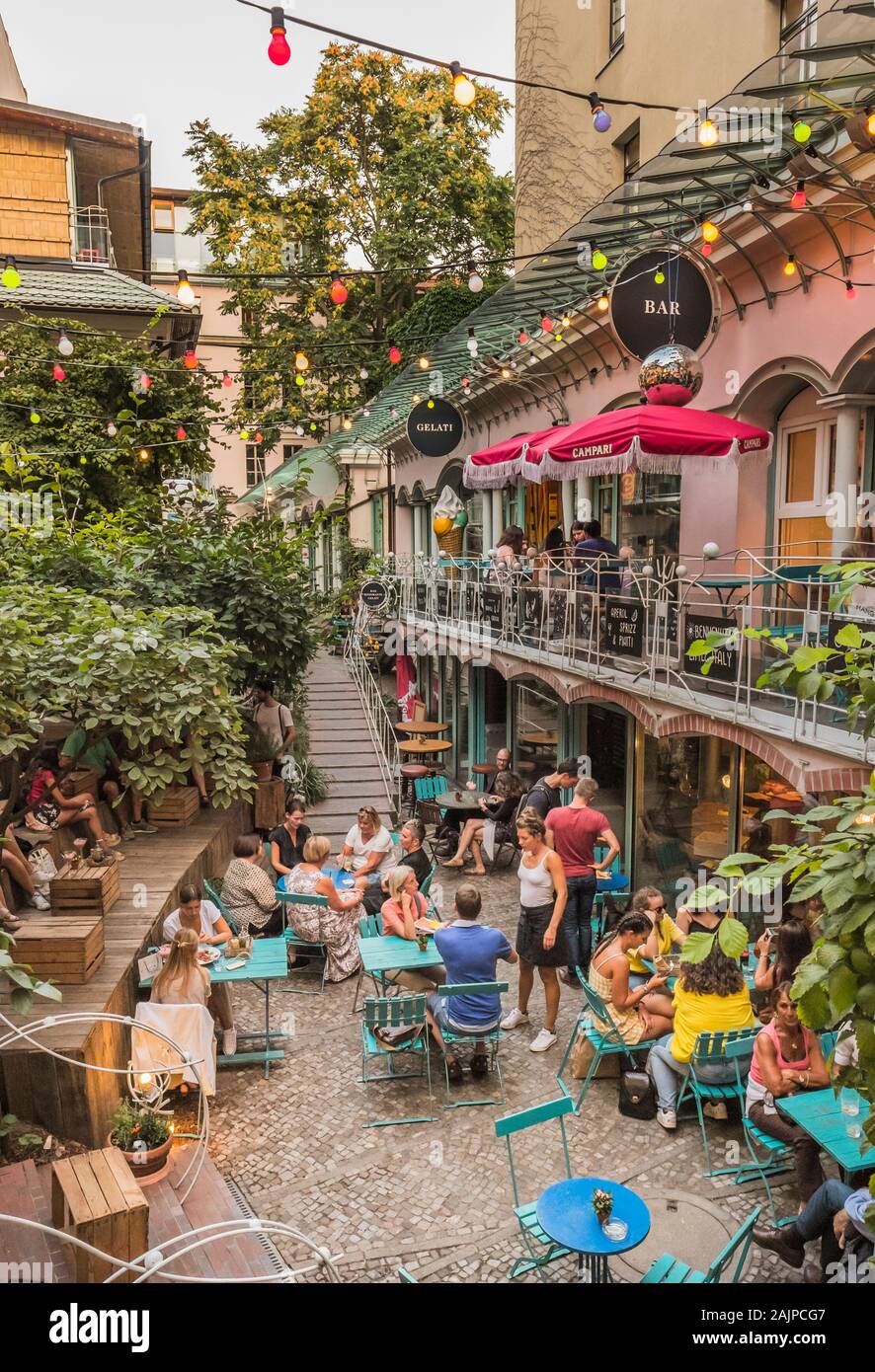 Di amicus vini, il ristorante italiano a Hackesche Hoefe Foto Stock