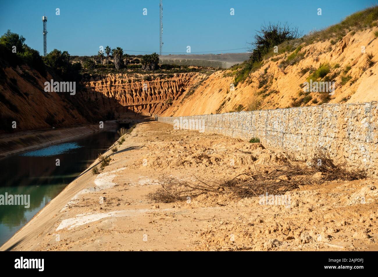Blocco di roccia parete Foto Stock