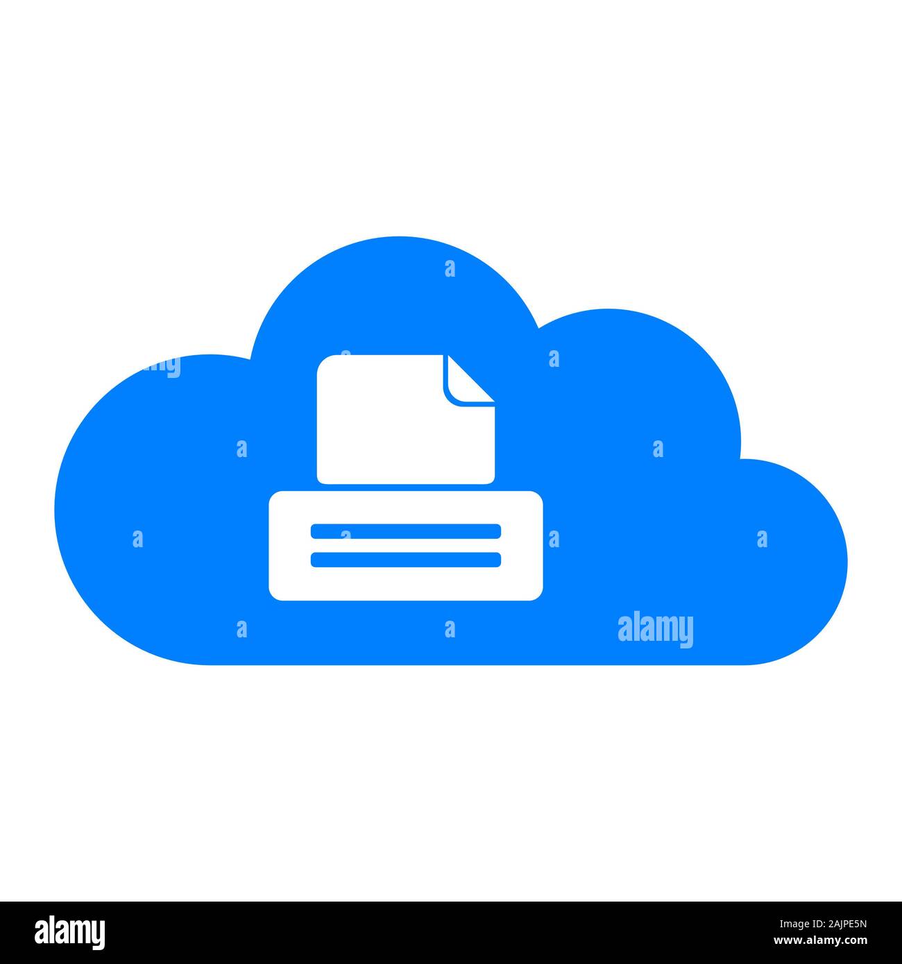 Stampante e cloud Foto Stock