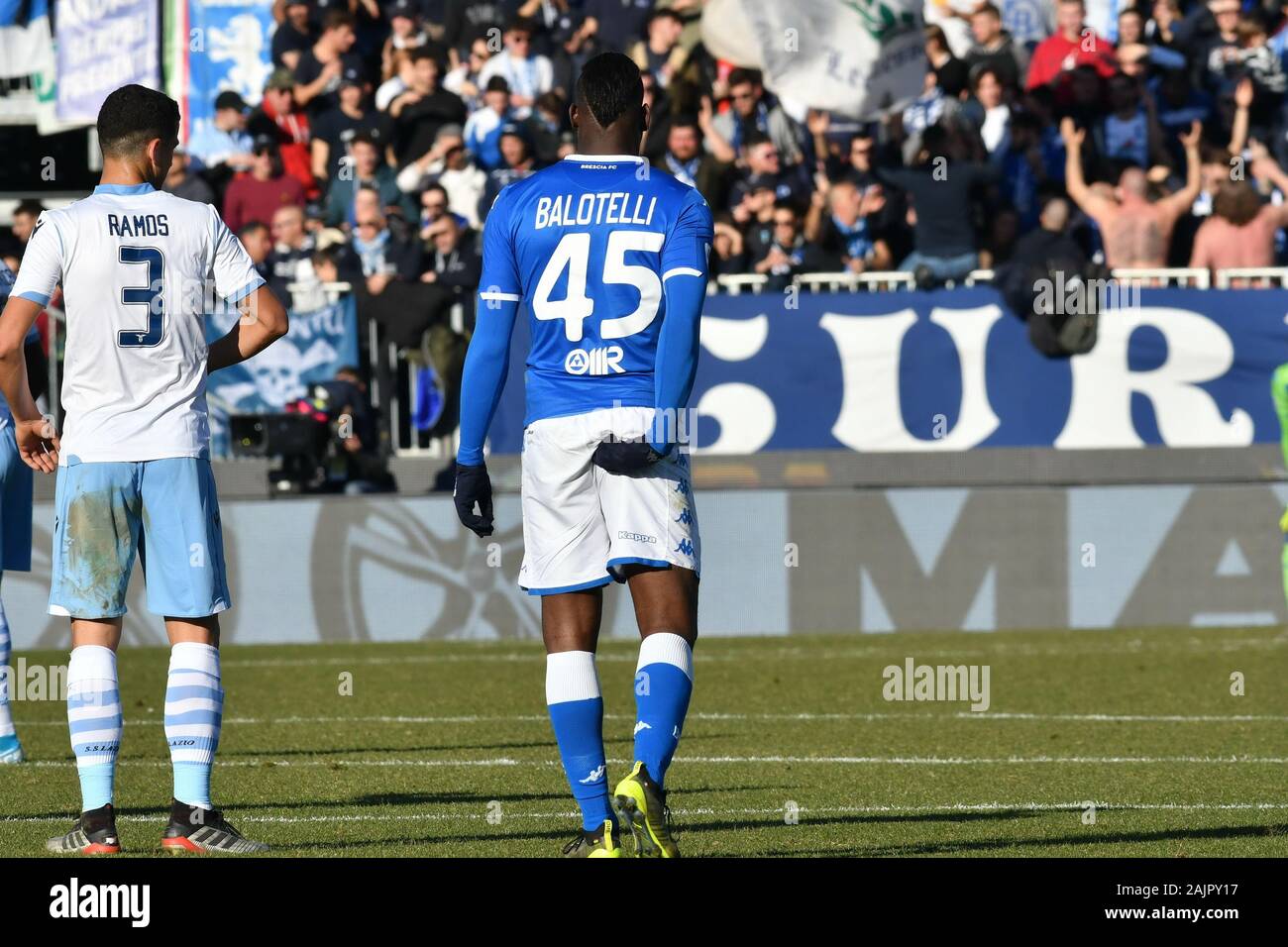 Brescia, Italia, 05 gen 2020, balotelli brescia durante Brescia vs Lazio - Calcio italiano di Serie A uomini campionato - Credito: LPS/Alessio Tarpini/Alamy Live News Foto Stock