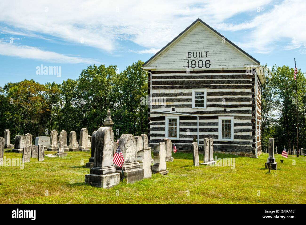 Vecchia Chiesa di registro, 343 Cimitero Road, Schellsburg, PA Foto Stock
