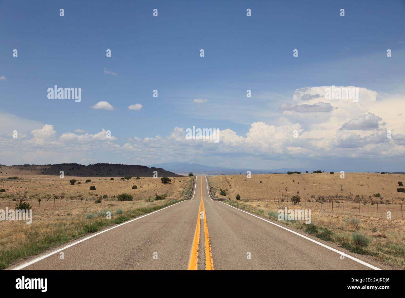 Autostrada 41, Santa Fe County, Nuovo Messico, STATI UNITI D'AMERICA Foto Stock