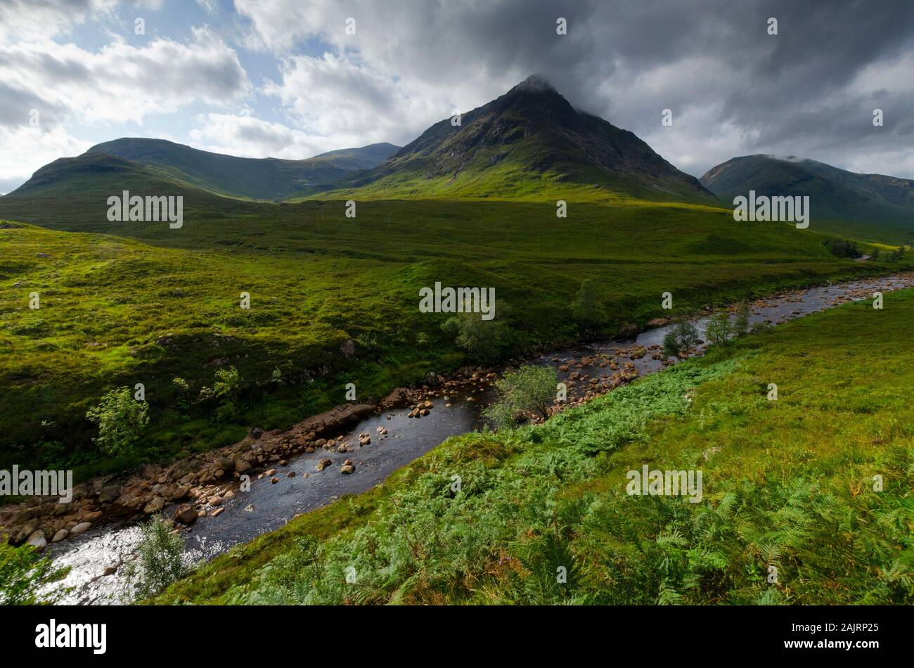 Glen Coe Highlands scozzesi Scotland Regno Unito Foto Stock