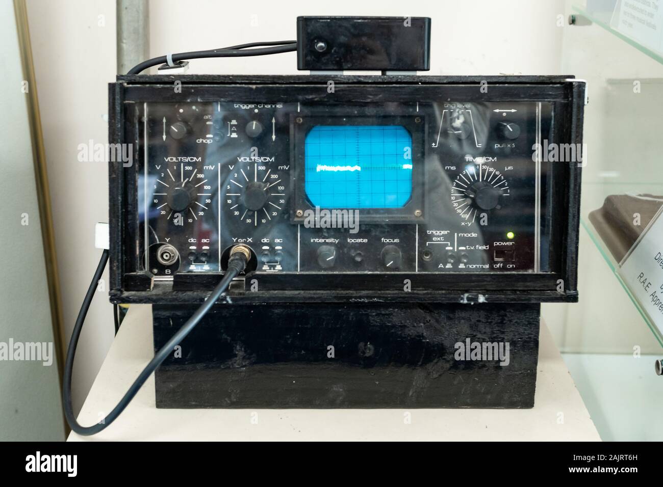 Strumento oscilloscopio, apparecchiature elettroniche Foto Stock