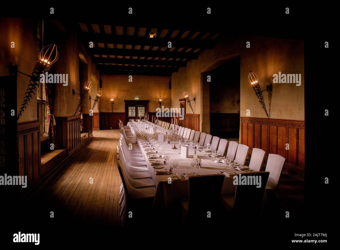 Fanhams Hall di un hotel giacobino impostato in grandi terreni vicino a Ware Hertfordshire, Regno Unito Foto Stock