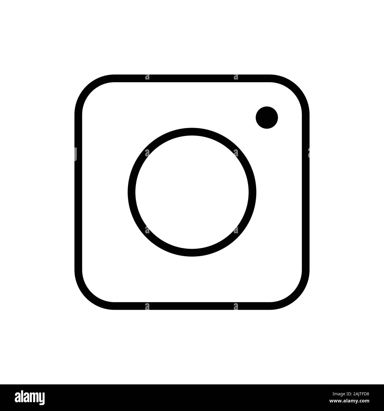 Icona fotocamera vettore per la progettazione grafica, logo, sito web, social media, mobile app, ui illustrazione vettoriale Illustrazione Vettoriale