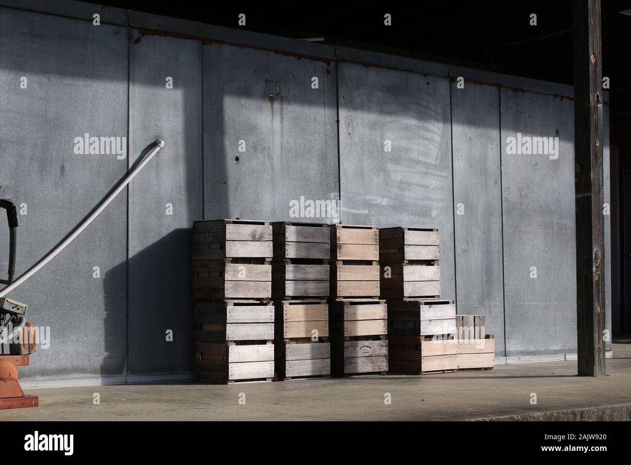 Questo è il punto di caricamento in corrispondenza del magazzino. Foto Stock