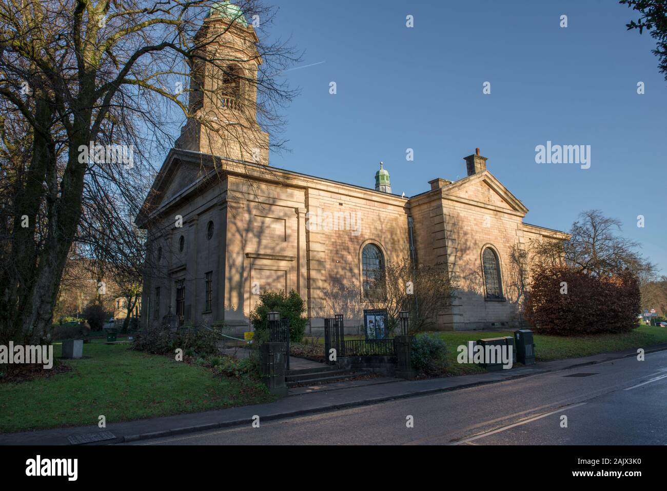 La Chiesa Parrocchiale di San Giovanni Battista, St Johns Road, Buxton, Derbyshire Regno Unito Foto Stock