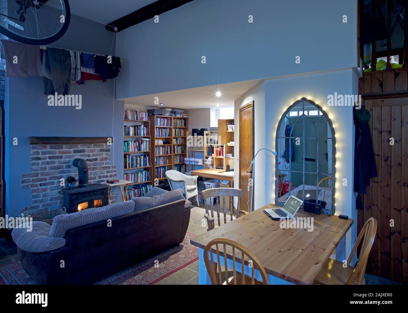 Interno di home office, England Regno Unito Foto Stock