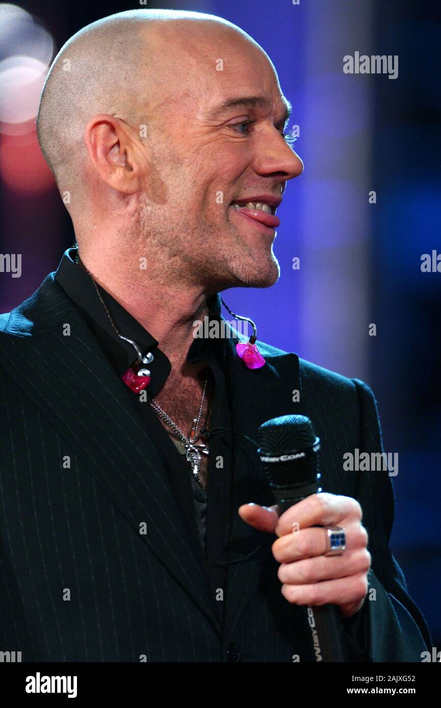 Verona Italia 18/09/2004, Arena : Michael Stipe dei Rem in concerto durante l'evento musicale "Festivalbar 2004". Foto Stock