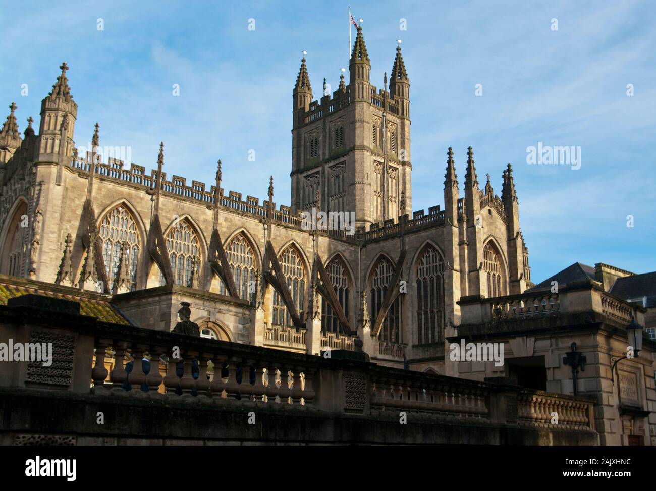 Cattedrale di Bath Bath Somerset England Regno Unito Foto Stock