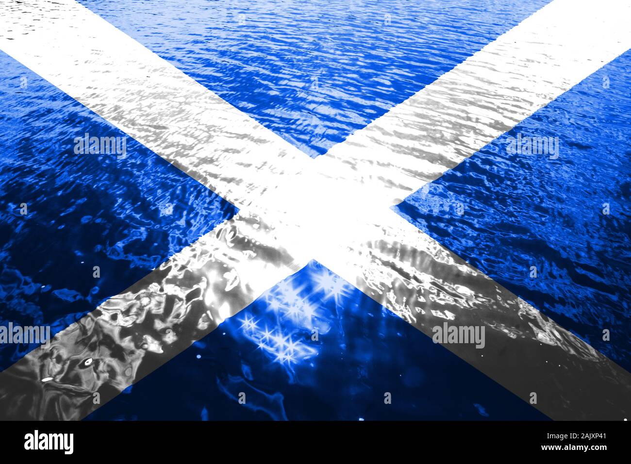 Bandiera scozzese Foto Stock