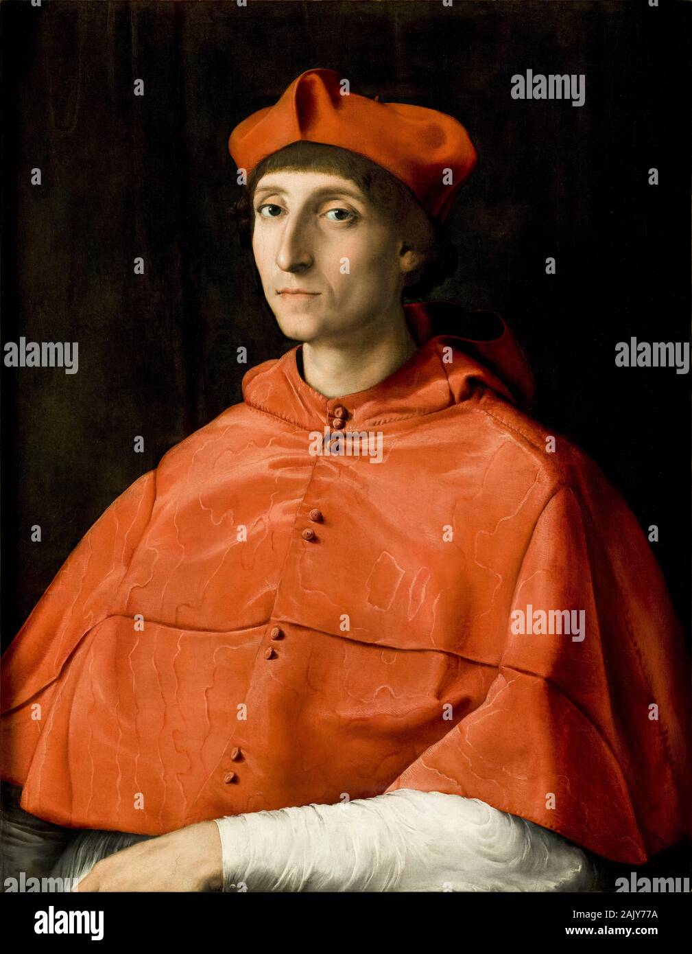 Raphael, pittura, Ritratto di un cardinale, 1510-1511 Foto Stock
