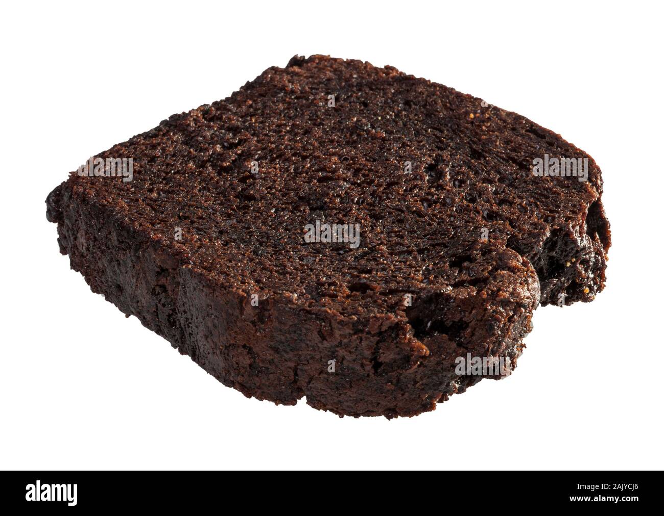 Il cioccolato Ciambellone Slice Foto Stock