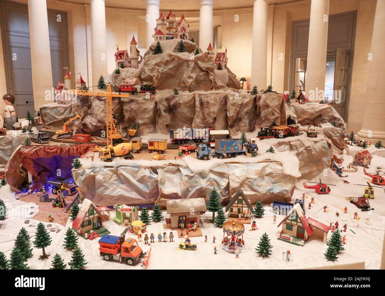 PLAYMOBIL MOSTRA A VERSAILLES , come mostra la storia del mondo Foto Stock