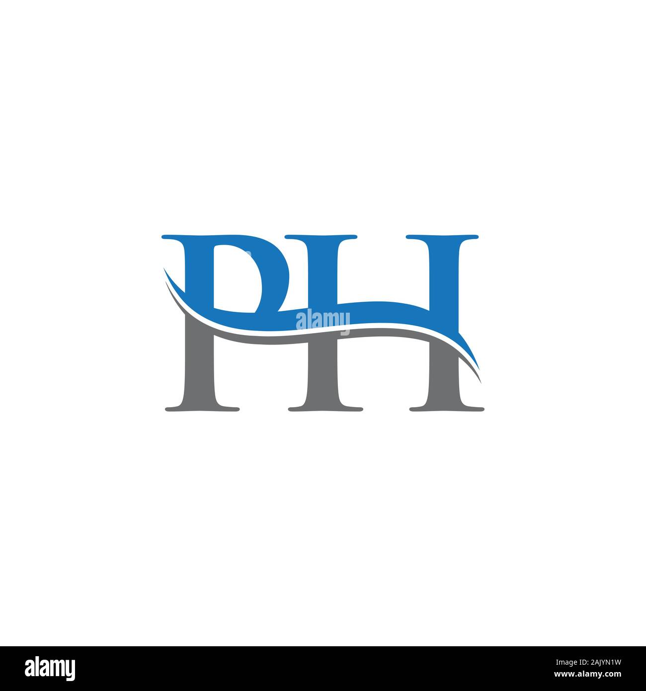 Lettera iniziale PH Logo Design template vettoriale. Lettera di PH Logo Design Illustrazione Vettoriale