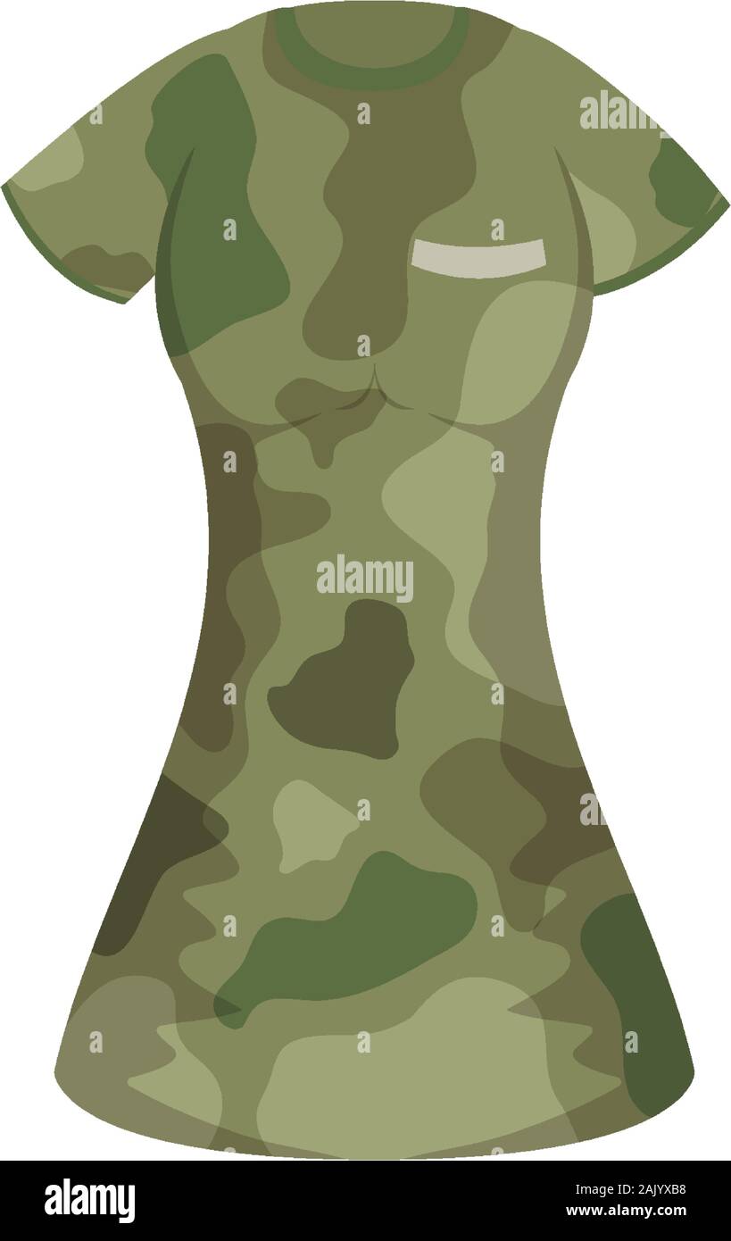 Maglietta donna uniforme militare icona camouflage Immagine e Vettoriale -  Alamy