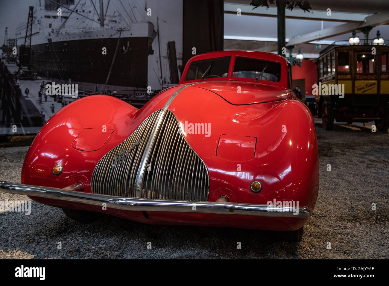 Cité de l'Automobile Mulhouse.Automobile Museum Mulhouse Francia. Foto Stock