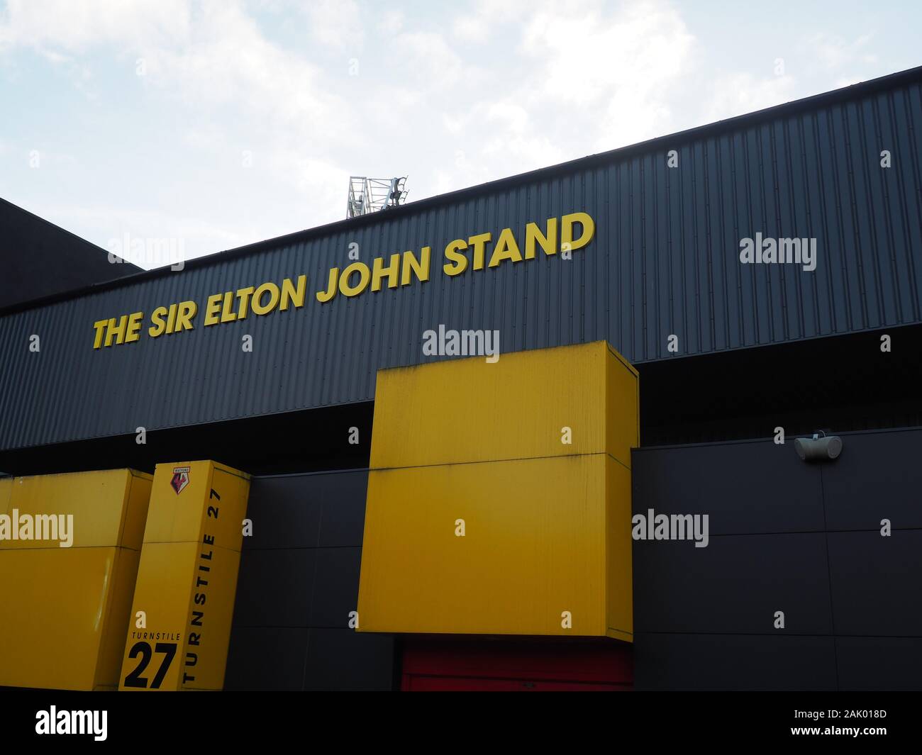 Sir Elton John Stand a Vicarage Road - Watford Foto Stock