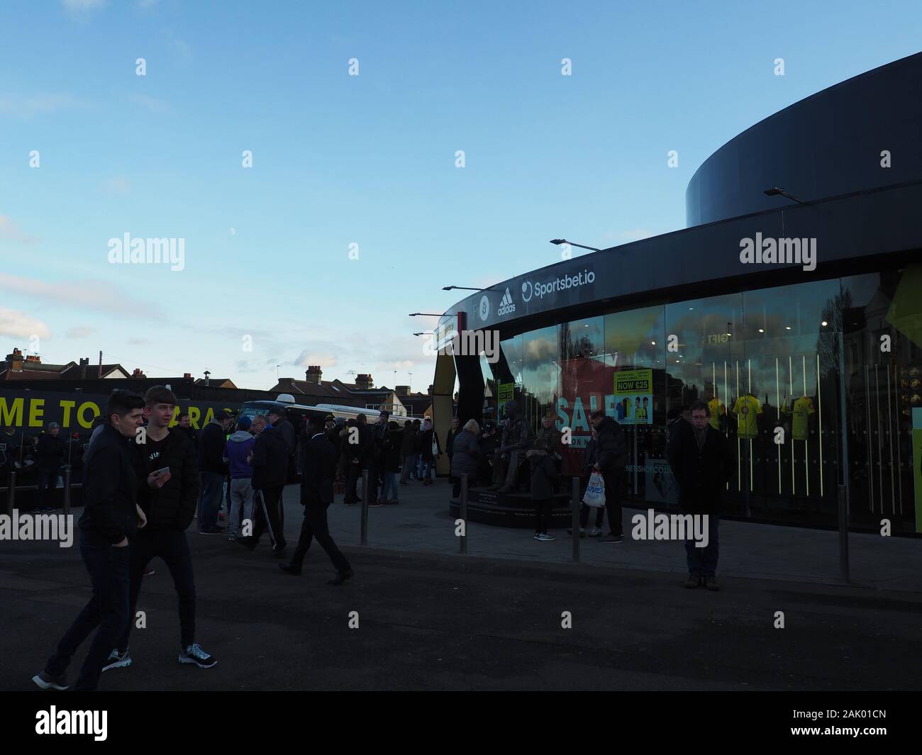 Il Hornet shop - Vicarage Road - Watford Foto Stock