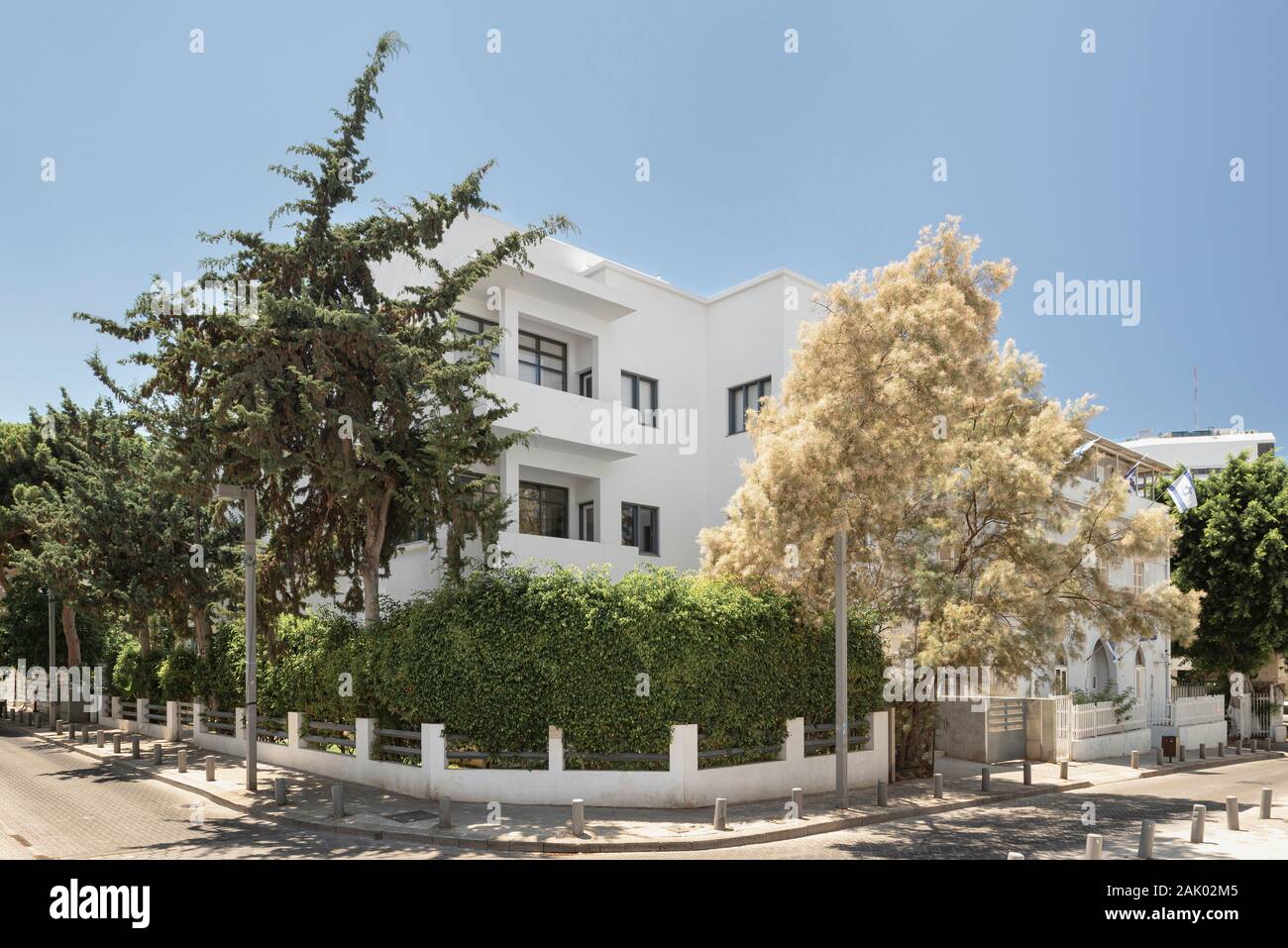 21 Bialik Street, Shomo Yafe House da Shlomo Gepstein, 1935. Tel Aviv, Tel Aviv, Israele. Architetto: vari, 2019. Foto Stock