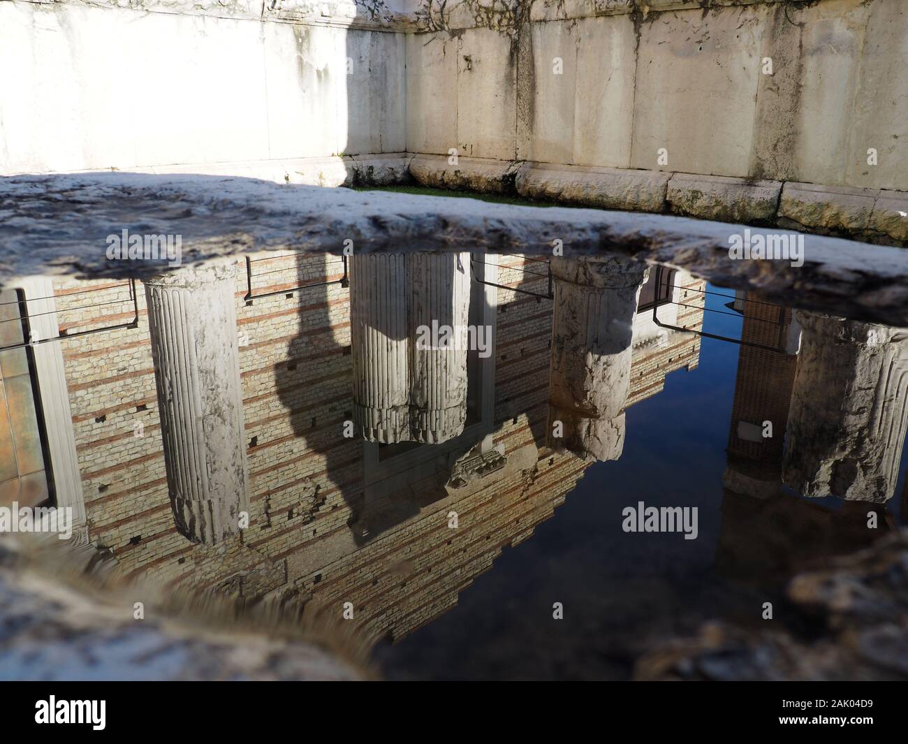 Il Capitolium e Foro Romano in Brescia - Italia Foto Stock