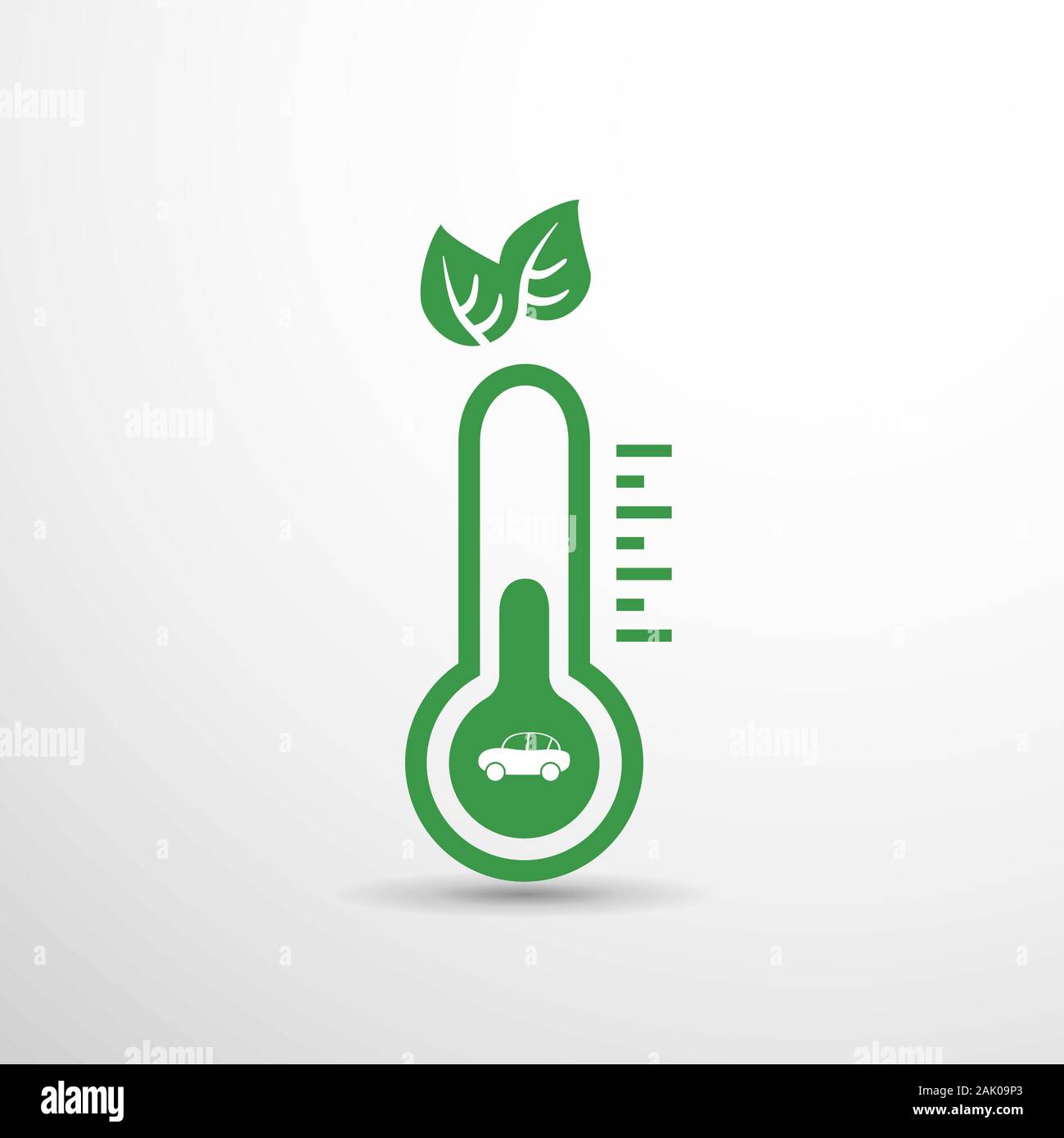 Zero Emissioni - Riscaldamento Globale, Problemi Ecologici E Soluzioni -  Termometro Icona Design - Vector Immagine e Vettoriale - Alamy