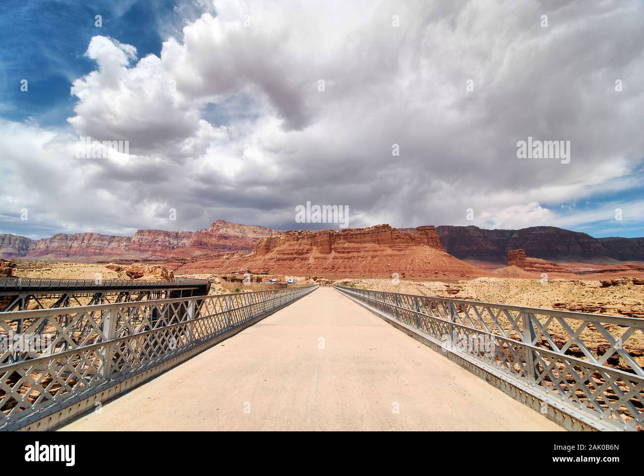 Navajo Bridge su Marble Canyon in Arizona Foto Stock