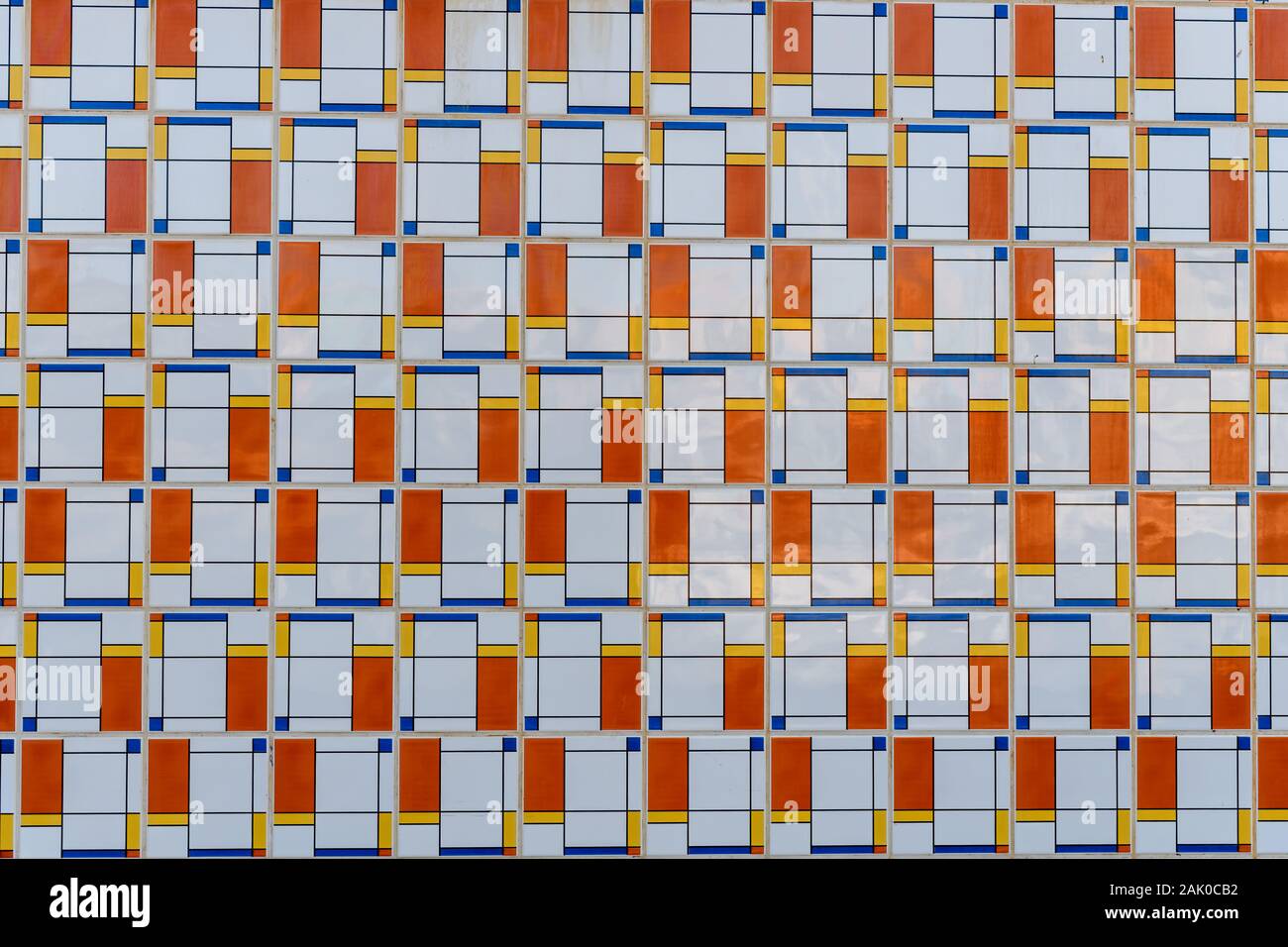 Abstract piastrella ceramica pattern close up Foto Stock