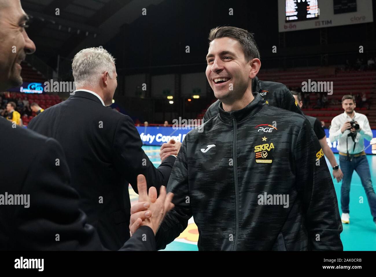 Perugia, Italia. 6 Gen, 2020. gogol michael mieszko (1Â° coach pge skra belchatow)durante il Test Match - Sir Safety Conad Perugia vs Skra Belchatow, Pallavolo Test Match in Perugia, Italia, 06 Gennaio 2020 - LPS/Loris Cerquiglini Credito: Loris Cerquiglini/LP/ZUMA filo/Alamy Live News Foto Stock