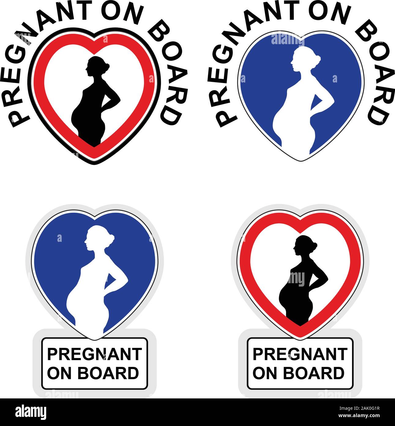 Incinta a bordo Illustrazione Vettoriale