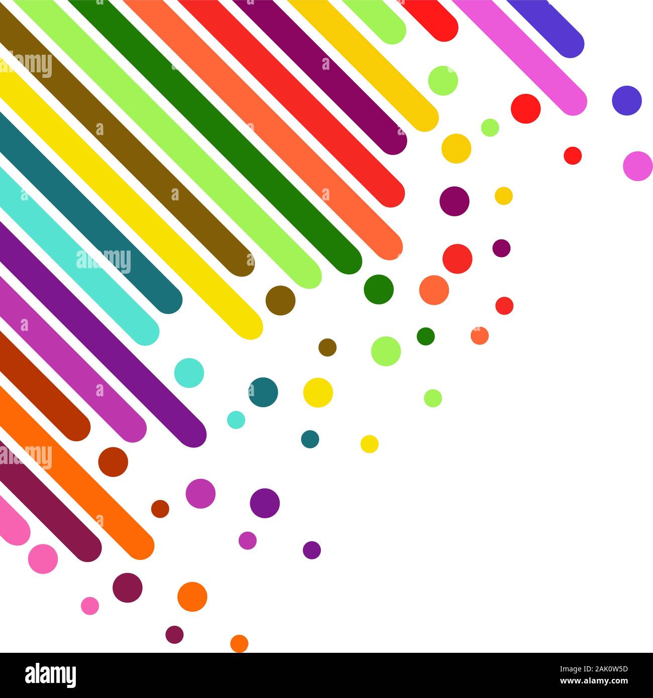 Diagonal arrotondato strisce colorate geometriche business design. Linee astratte, barre su sfondo bianco. Vector business background moderno modello per t Illustrazione Vettoriale