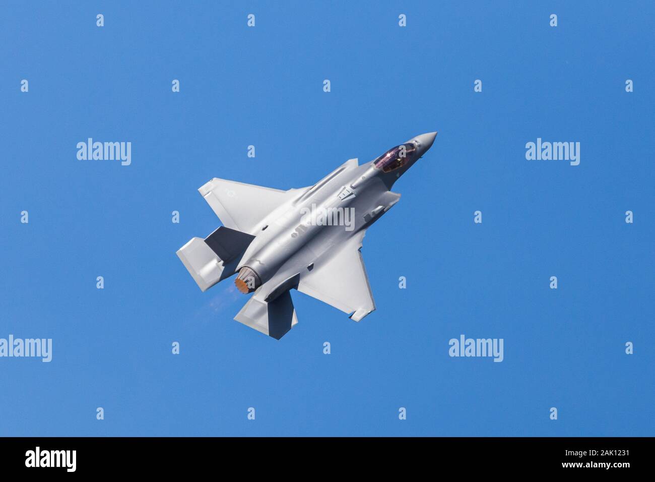 F-35A stealth fighter catturato nel luglio 2018 presso il Royal International Air Tattoo nel Gloucestershire, Inghilterra Foto Stock