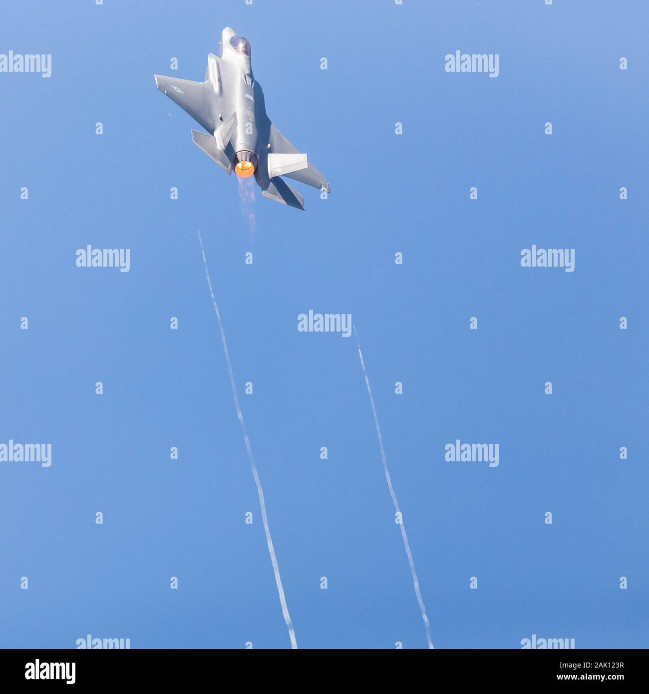 F-35A stealth fighter catturato nel luglio 2018 presso il Royal International Air Tattoo nel Gloucestershire, Inghilterra Foto Stock