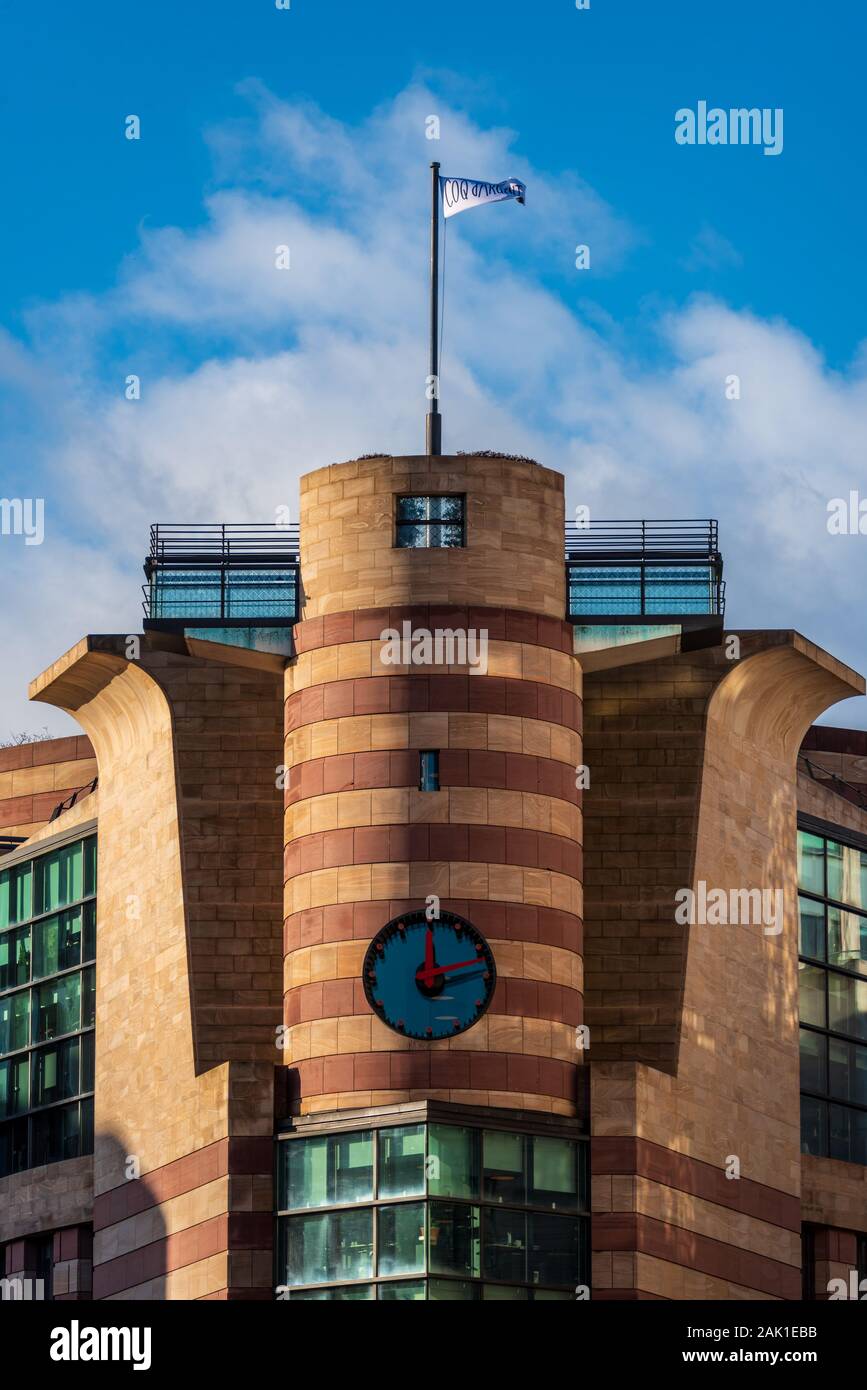 N. 1 edificio di pollame a Londra, progettato da James Stirling, completata nel 1997, cinque anni dopo la sua morte. Il Grade ii Listed, Foto Stock