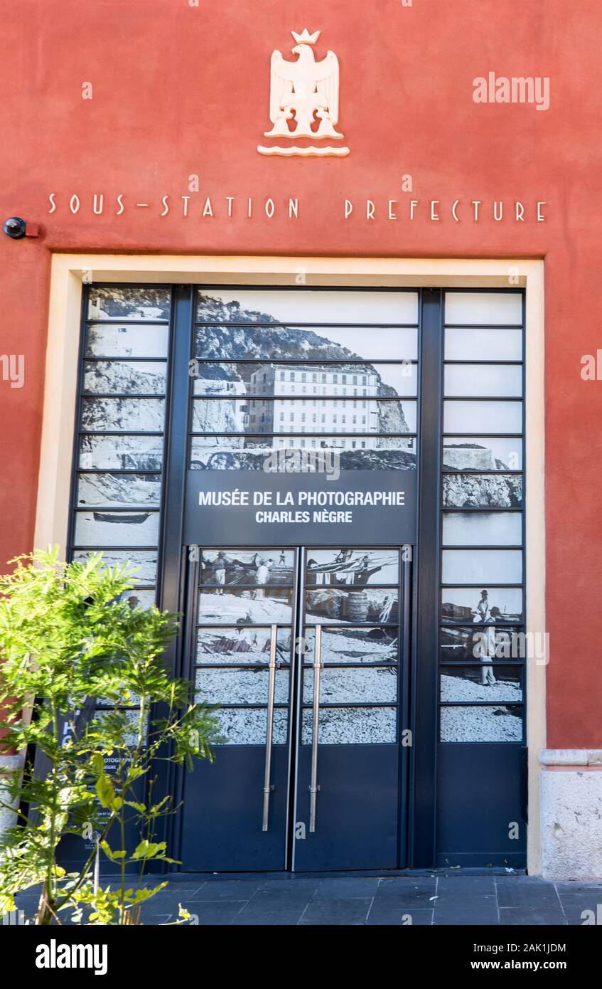 Il Musee de la Photographie a Nizza Francia Foto Stock