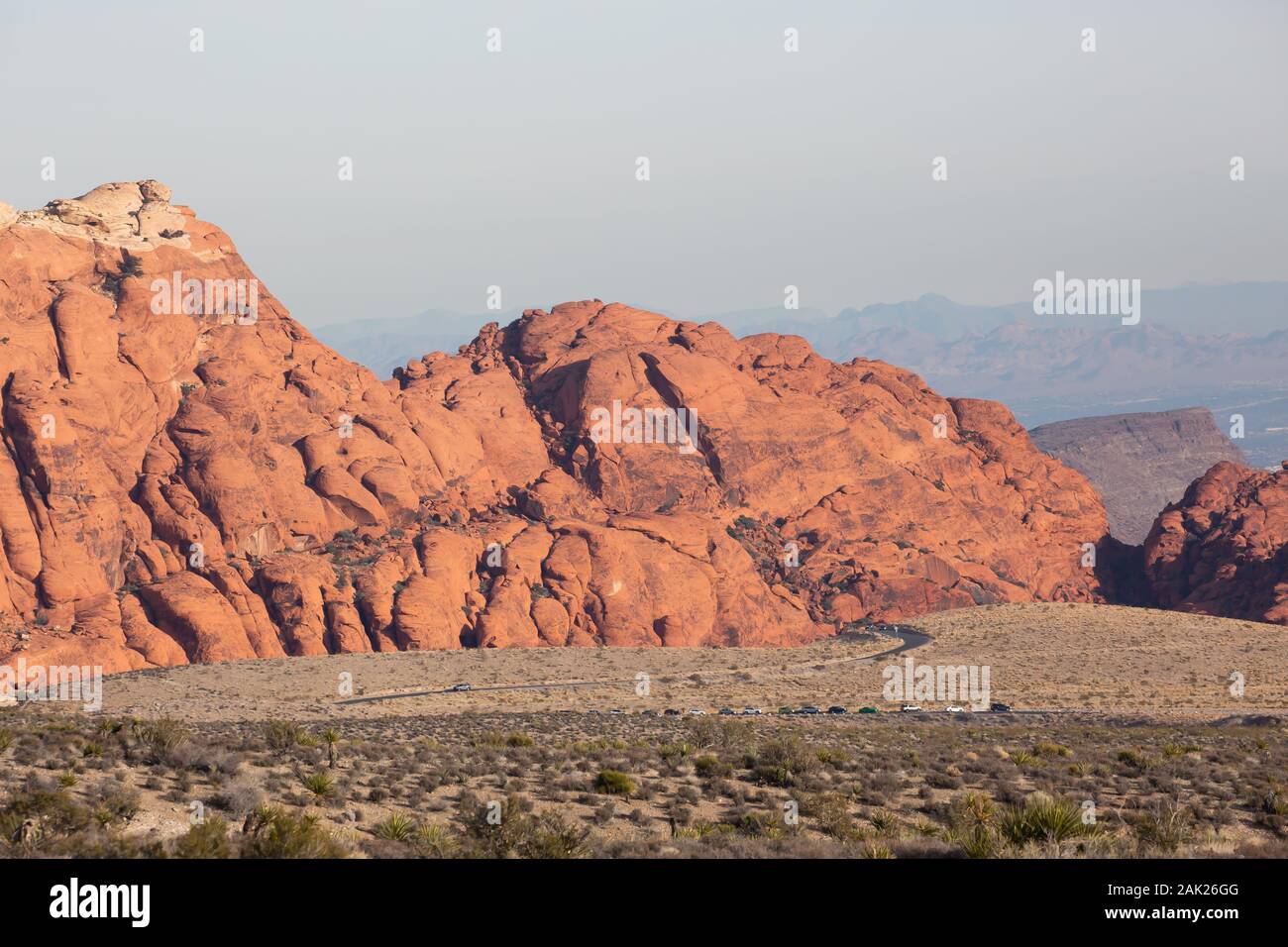 Il Red Rock Canyon, area di conservazione in Nevada, STATI UNITI D'AMERICA Foto Stock