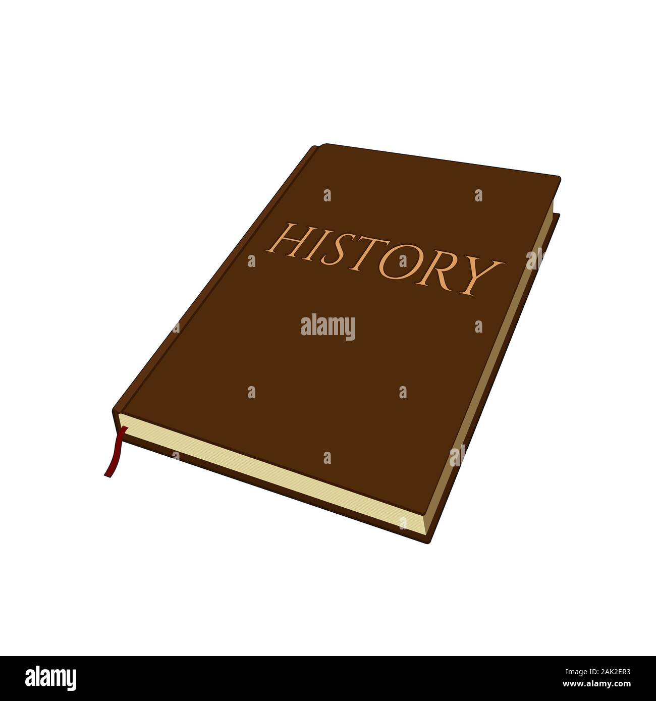 Storia scienza libro. Storie dal passato. Le registrazioni e i documenti. Vettore grafico illustrazione. Isolato Illustrazione Vettoriale