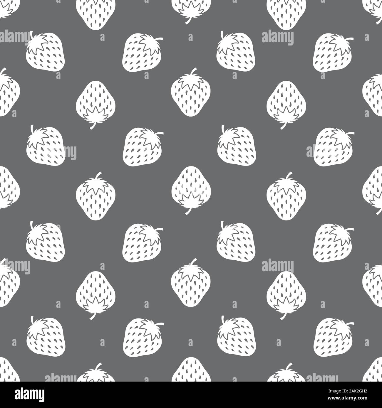 Le fragole seamless schema di ripetizione sullo sfondo Foto Stock