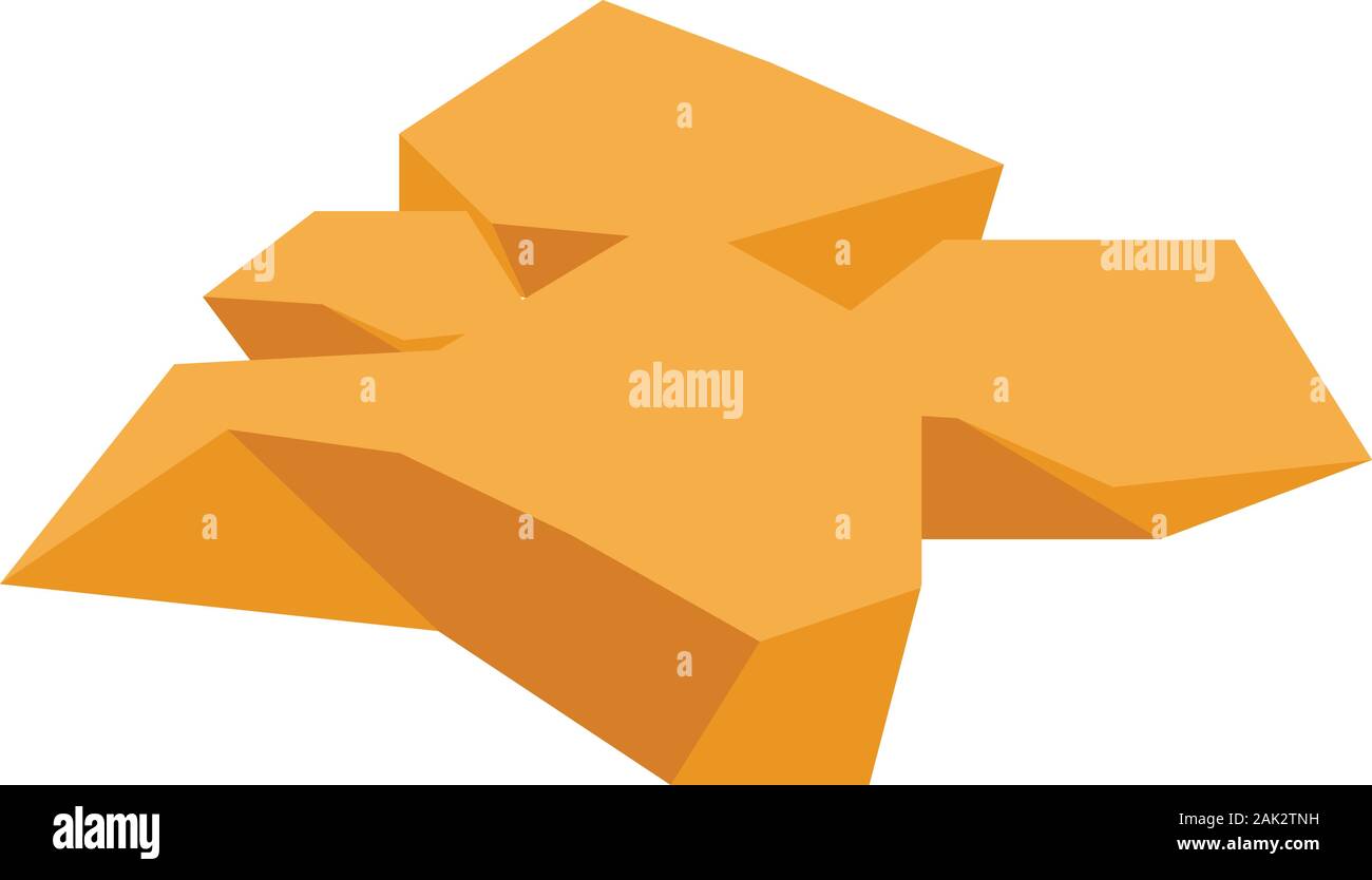 Icona di siccità, stile isometrico Illustrazione Vettoriale