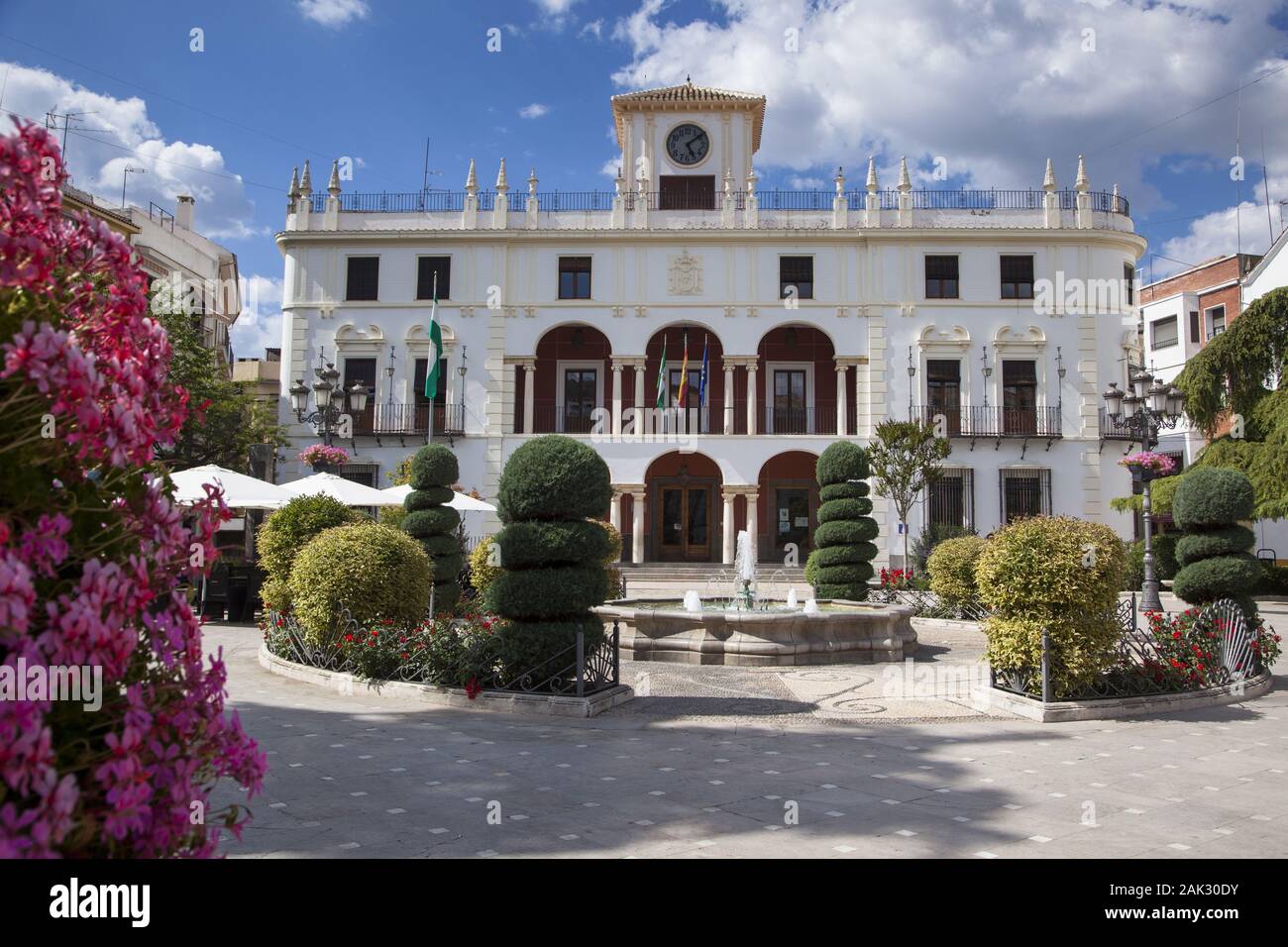 Provinz Cordoba/Priego de Cordoba: Rathaus auf der Plaza de la Constitucion, Andalusien | Utilizzo di tutto il mondo Foto Stock